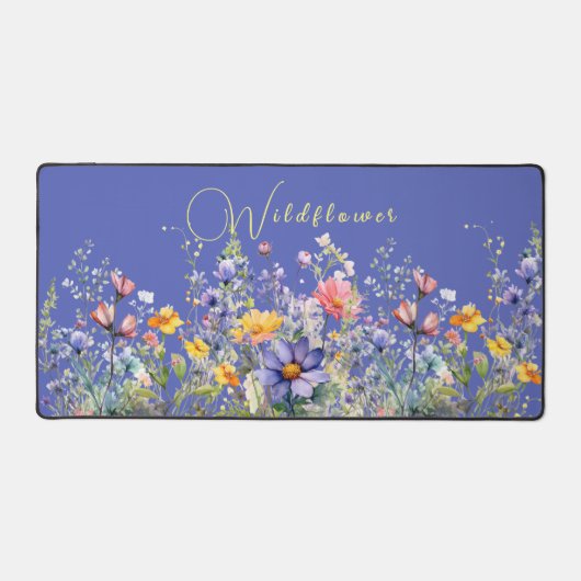 Kleurrijke Wildflower Desk Mat (Voorkant)