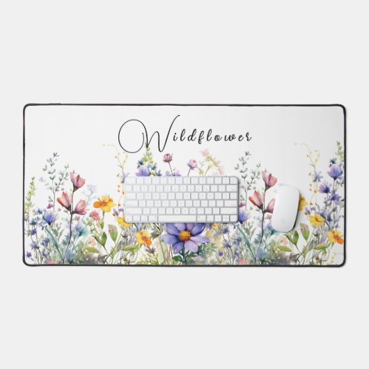 Kleurrijke Wildflower Desk Mat (Keyboard & Muis)