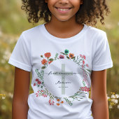 Kleurrijke Wildflower Eerste Heilige Communie T-shirt