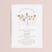 Kleurrijke Wildflower Elfde Verjaardagsfeest Kaart