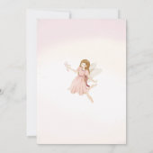 Kleurrijke Wildflower Fairy Prinses 1e Verjaardag  Kaart (Achterkant)