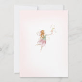 Kleurrijke Wildflower Fairy Prinses 1e Verjaardag Kaart (Achterkant)