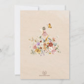 Kleurrijke Wildflower Fairy Prinses 6e Verjaardag Kaart (Achterkant)
