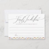 Kleurrijke Wildflower Family Traditions Kaart (Voorkant)