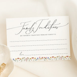 Kleurrijke Wildflower Family Traditions Kaart