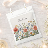 Kleurrijke Wildflower Favor Bag Bedankzakje (Geknipt)