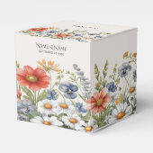 Kleurrijke Wildflower Favor Box Bedankdoosjes (Voorkant Zijde)