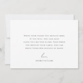 Kleurrijke Wildflower Flat Baby Shower Bedankkaart (Achterkant)