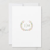 Kleurrijke Wildflower Floral Bewaar de datumfoto Kaart (Achterkant)