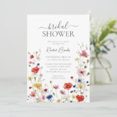 Kleurrijke Wildflower Floral Greenery Vrijgezellen Kaart (Staand voorkant)