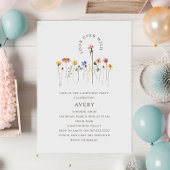 Kleurrijke Wildflower Four Ever Wild verjaardagsfe Kaart