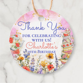 Kleurrijke Wildflower Garden Tea Party Dank u Bedankjes Labels
