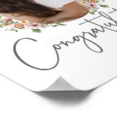 Kleurrijke Wildflower gefeliciteerd Poster (Hoek)