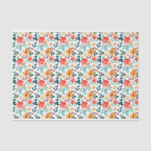 Kleurrijke Wildflower gemengd bloemmotief Tissuepapier