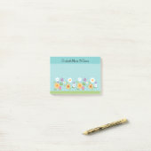 Kleurrijke Wildflower gepersonaliseerd Post-it® Notes (Op bureau)