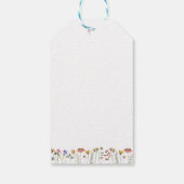 Kleurrijke Wildflower Happy Birthday Script Cadeaulabel (Achterkant)