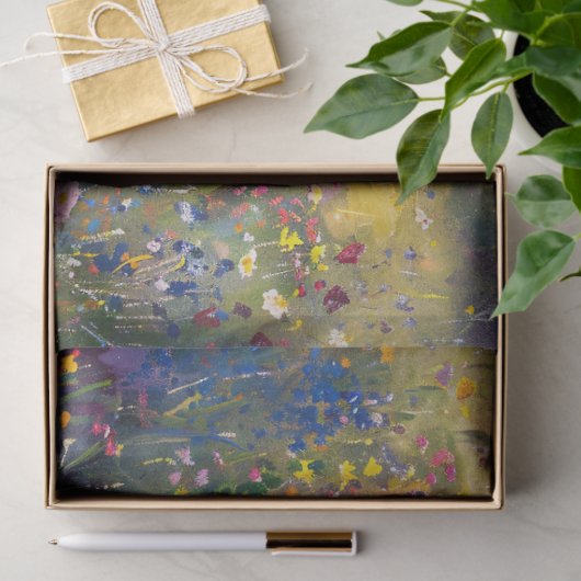 Kleurrijke Wildflower Impressionist Decoupage Tissuepapier (Geschenk)