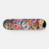 Kleurrijke Wildflower & Kitten Patroon Skateboard (Horizontaal)