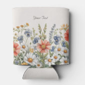 Kleurrijke Wildflower Koelbox Blikjeskoeler (Achterkant)