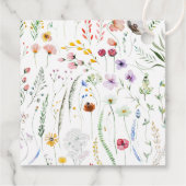 Kleurrijke Wildflower Meadow Baby shower dank u Bedankjes Labels (Achterkant)