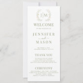 Kleurrijke Wildflower Meadow Bloem Bruiloft Progra (Voorkant)