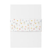 Kleurrijke Wildflower Meadow Flower Wedding Uitnodigingen Wikkel (Achterkant Voorbeeld)