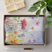 Kleurrijke Wildflower Meadow Waterverf Tissuepapier (Geschenk)