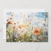 Kleurrijke Wildflower Moederdag Brunch Invitation Kaart (Achterkant)