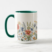 Kleurrijke Wildflower Mok (Links)