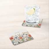 Kleurrijke Wildflower Paper Onderzetter (Insitu)