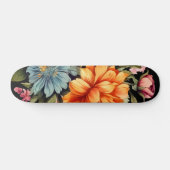 Kleurrijke Wildflower Patroon Skateboard (Horizontaal)