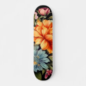 Kleurrijke Wildflower Patroon Skateboard (Voorkant)