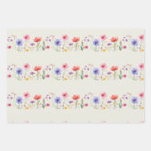 Kleurrijke Wildflower Pattern Moederdag Inpakpapier Vel (Voorkant 2)