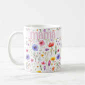 kleurrijke Wildflower Pattern Roze Mama Koffiemok (Links)