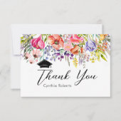 Kleurrijke Wildflower Spring dank u kaart (Voorkant)