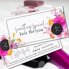 Kleurrijke Wildflower Spring Gift Certificaat