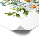 Kleurrijke Wildflower Spring Wedding Welkomstbord Poster (Hoek)