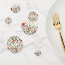 Kleurrijke Wildflower Tafel Confetti