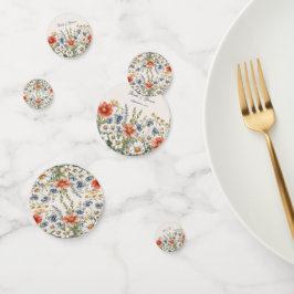 Kleurrijke Wildflower Tafel Confetti