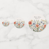 Kleurrijke Wildflower Tafel Confetti (Voorkanten)