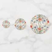 Kleurrijke Wildflower Tafel Confetti (Achterkanten)