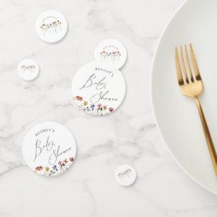 Kleurrijke Wildflower tafel Confetti