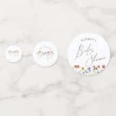 Kleurrijke Wildflower tafel Confetti (Achterkanten)