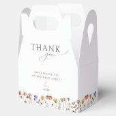 Kleurrijke Wildflower Verjaardag Dank u Bedankdoosjes (Geopend)