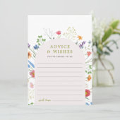 Kleurrijke Wildflower Vrijgezellenfeest Advies Wen (Staand voorkant)