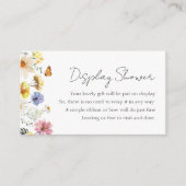 Kleurrijke Wildflower Vrijgezellenfeest Display Do Informatiekaartje (Voorkant)