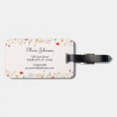 Kleurrijke Wildflower Waterverf Summer Floral Bagagelabel (Achterkant horizontaal)