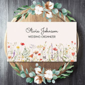 Kleurrijke Wildflower Waterverf Summer Floral Visitekaartje