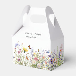 Kleurrijke Wildflower Wedding Favor Box Bedankdoosjes