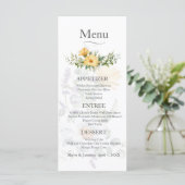 Kleurrijke Wildflower Wedding Menu (Staand voorkant)